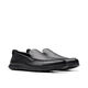 Clarks 其乐Flexway Step男鞋 一脚蹬轻便防滑通勤休闲皮鞋 黑色皮革 42 EU 宽版 Clarks 其乐Flexway Step男鞋 一脚蹬轻便防滑通勤休闲皮鞋 黑色皮革 42 EU 宽版