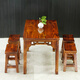 Yue Qiaoxin Carbonized anticorrosive table and chair outdoor furniture small apartment solid wood fast food table restaurant antique table and chair set combination single square stool Yue Qiaoxin Carbonized anticorrosive table and chair outdoor furniture small apartment solid wood fast food table restaurant antique table and chair set combination single square stool
