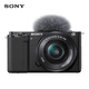 Sony SONYZV-E10L Vlog micro-single digital camera standard lens set APS-C frame small and portable 4K professional video black Sony SONYZV-E10L Vlog micro-single digital camera standard lens set APS-C frame small and portable 4K professional video black