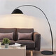 Huangmeng Fishing Lamp Floor Lamp Living Room Sofa Lamp Modern Simple Nordic Creative Minimalist Light Luxury Design Vertical Lamp Black Small-H182*W147cm-Three Colors 12w Huangmeng Fishing Lamp Floor Lamp Living Room Sofa Lamp Modern Simple Nordic Creative Minimalist Light Luxury Design Vertical Lamp Black Small-H182*W147cm-Three Colors 12w