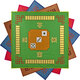 Mahjong cloth tablecloth mat household thickened mahjong cloth hand rubbed chess mahjong mat silencer non-slip mahjong blanket, southeast, northwest green sheet 88X88CM Mahjong cloth tablecloth mat household thickened mahjong cloth hand rubbed chess mahjong mat silencer non-slip mahjong blanket, southeast, northwest green sheet 88X88CM