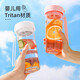 Fuguang Plastic Cup Accompanying series tritan material large-capacity cup Men's and women's space cup summer sports water bottle handy cup portable student water cup with lid tea cup 580ML black Fuguang Plastic Cup Accompanying series tritan material large-capacity cup Men's and women's space cup summer sports water bottle handy cup portable student water cup with lid tea cup 580ML black
