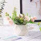 Shengshitaibao fake flower simulation flower dried flower bouquet silk flower plastic decorative flower ceramic vase floral decoration porch TV cabinet living room dining table flower decoration pink rose Shengshitaibao fake flower simulation flower dried flower bouquet silk flower plastic decorative flower ceramic vase floral decoration porch TV cabinet living room dining table flower decoration pink rose