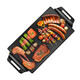 Royalstar Home Indoor Korean Multifunctional Smokeless Grill Electric Grill Teppanyaki Pan Electric Grill Pan Barbecue Machine Nonstick Barbecue Grill Iron Barbecue Commercial Barbecue Grill With Gifts Large Slate Coated Black Curved Surface With Gifts Seven Sets Royalstar Home Indoor Korean Multifunctional Smokeless Grill Electric Grill Teppanyaki Pan Electric Grill Pan Barbecue Machine Nonstick Barbecue Grill Iron Barbecue Commercial Barbecue Grill With Gifts Large Slate Coated Black Curved Surface With Gifts Seven Sets