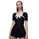 Yi Zi Swimsuit Women's Swimsuit Conservative Conjoined Internal Boxer Skirt Swimsuit Covering Belly Slim Hot Spring Swimwear Small Breasts Gathering Large Size Swimsuit Women EZI21W085 Black S Yi Zi Swimsuit Women's Swimsuit Conservative Conjoined Internal Boxer Skirt Swimsuit Covering Belly Slim Hot Spring Swimwear Small Breasts Gathering Large Size Swimsuit Women EZI21W085 Black S