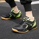 Pull back sports sneakers low top thick bottom non-slip table tennis shoes breathable mesh shoes men and women couple shoes shock-absorbing floor table tennis shoes non-slip breathable table tennis shoes 103HC black/fluorescent green 39/standard size Pull back sports sneakers low top thick bottom non-slip table tennis shoes breathable mesh shoes men and women couple shoes shock-absorbing floor table tennis shoes non-slip breathable table tennis shoes 103HC black/fluorescent green 39/standard size