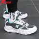 Xtep men's shoes sports shoes men's autumn and winter leather mesh shoes shock absorption new running shoes running shoes casual shoes men's sports shoes bag white gray green 41 Xtep men's shoes sports shoes men's autumn and winter leather mesh shoes shock absorption new running shoes running shoes casual shoes men's sports shoes bag white gray green 41