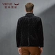 Fushen Men's Cotton Coat Jacket Velvet Lingge Stand Collar Cotton Coat Men's Winter Slim Men's Warm Winter Cotton Jacket Black 00JD401HM 52 Fushen Men's Cotton Coat Jacket Velvet Lingge Stand Collar Cotton Coat Men's Winter Slim Men's Warm Winter Cotton Jacket Black 00JD401HM 52