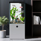 Hanba fish tank living room small square tank bottom 2025 new bottom filter ultra-white glass goldfish tank aquarium floor-standing household cement gray lamp tube 40cm long x 40cm wide x 140cm high Hanba fish tank living room small square tank bottom 2025 new bottom filter ultra-white glass goldfish tank aquarium floor-standing household cement gray lamp tube 40cm long x 40cm wide x 140cm high