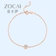 Zakayi Wave Point Diamond Bracelet Women's Car Flower Display Diamond Fashion Simple Gift for Girlfriend White 18K Gold 3 Points H/SI Spot Flash Zakayi Wave Point Diamond Bracelet Women's Car Flower Display Diamond Fashion Simple Gift for Girlfriend White 18K Gold 3 Points H/SI Spot Flash