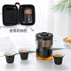 Jiabai Travel Tea Set Portable Kung Fu Tea Set Kuai Ke Cup Glass Teapot Ceramic Tea Cup Travel Tea Set Convenient Bag Zen Style Black Jiabai Travel Tea Set Portable Kung Fu Tea Set Kuai Ke Cup Glass Teapot Ceramic Tea Cup Travel Tea Set Convenient Bag Zen Style Black
