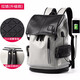 Vatican's shoulder bag Korean wave of brand men's recreational sports travel backpack computer bags high school students schoolbag men and women ins trend leather zipper charging models in black and white Vatican's shoulder bag Korean wave of brand men's recreational sports travel backpack computer bags high school students schoolbag men and women ins trend leather zipper charging models in black and white