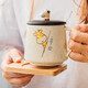Jingdongjia Coffee Mug With Lid Spoon Fawn Ceramic Coaster Cup Female Home Water Cup Student Couple Breakfast Milk Cup Gift Box Giraffe-A Jingdongjia Coffee Mug With Lid Spoon Fawn Ceramic Coaster Cup Female Home Water Cup Student Couple Breakfast Milk Cup Gift Box Giraffe-A