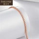 Dailuoqi light luxury brand bracelet female rose gold Moissanite diamond 18 gold four-claw bull head platinum non-fading bracelet birthday gift for girlfriend and wife 18 gold white-20 points-15cm gift box lettering Dailuoqi light luxury brand bracelet female rose gold Moissanite diamond 18 gold four-claw bull head platinum non-fading bracelet birthday gift for girlfriend and wife 18 gold white-20 points-15cm gift box lettering