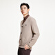 杰克·琼斯(JACK&JONES)男装冬季时尚潮百搭舒适日常开衫毛衣V领直筒针织衫男224424009 C02卡其色 S 170 杰克·琼斯(JACK&JONES)男装冬季时尚潮百搭舒适日常开衫毛衣V领直筒针织衫男224424009 C02卡其色 S 170
