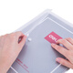 Effective deli 20 A4 transparent snap button document bag data storage bag plastic waterproof file bag 27008 Effective deli 20 A4 transparent snap button document bag data storage bag plastic waterproof file bag 27008
