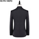 HAIPAIHAOYU Chinese tunic suit men's slim solid color Tang suit youth stand-up collar suit Chinese groom dress 1665 black 180 top 33 pants HAIPAIHAOYU Chinese tunic suit men's slim solid color Tang suit youth stand-up collar suit Chinese groom dress 1665 black 180 top 33 pants