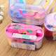 Xinqin sewing box set travel goods multi-purpose portable sewing tool box storage bag random color Xinqin sewing box set travel goods multi-purpose portable sewing tool box storage bag random color