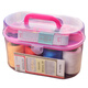 Xinqin sewing box set travel goods multi-purpose portable sewing tool box storage bag random color Xinqin sewing box set travel goods multi-purpose portable sewing tool box storage bag random color