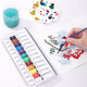 Powerful deli gouache paint 12 colors 12ml large-capacity painting art special gouache painting student children's painting set portable tool color stationery painting material 73853 Powerful deli gouache paint 12 colors 12ml large-capacity painting art special gouache painting student children's painting set portable tool color stationery painting material 73853