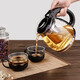 Lilac, glass teapot, heat-resistant glass, large-capacity tea bar machine, general-purpose pot, 304 stainless steel strainer tea maker, easy-to-clean tea set 1.5L Lilac, glass teapot, heat-resistant glass, large-capacity tea bar machine, general-purpose pot, 304 stainless steel strainer tea maker, easy-to-clean tea set 1.5L