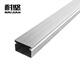 Hard-resistant aluminum alloy square trunking, surface mounting, square cloth, externally-opening brushed aluminum large-cover metal square trunking, electrical accessories 50mm*25mm Hard-resistant aluminum alloy square trunking, surface mounting, square cloth, externally-opening brushed aluminum large-cover metal square trunking, electrical accessories 50mm*25mm