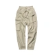 Phantom designer fashion brand men's clothing personality trendy men's tooling multi-bag loose large size cropped pants with bundled feet casual harem pants khaki S Phantom designer fashion brand men's clothing personality trendy men's tooling multi-bag loose large size cropped pants with bundled feet casual harem pants khaki S