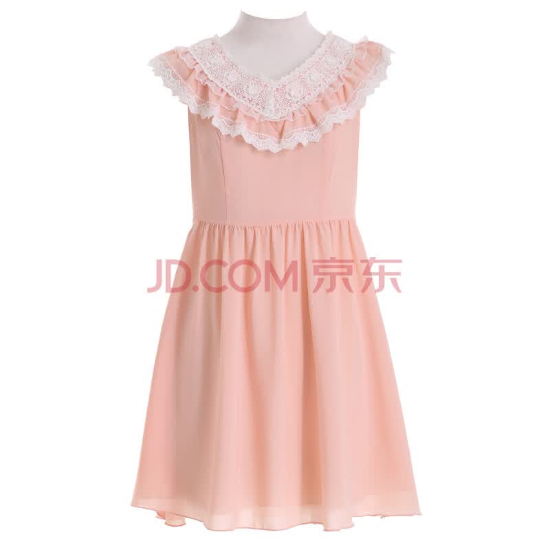 十八<em>淑女坊</em>2014<em>夏装</em>新款甜美淑女修身蕾丝荷