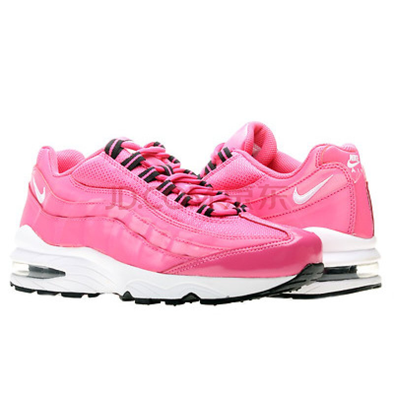 nike耐克 女士真皮拼色平跟跑步鞋 粉红色 5.