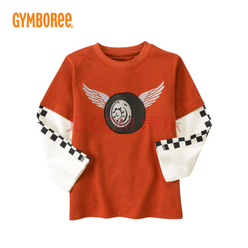 gymboree/金宝贝 童装男童 春秋季 翅膀车轮两截袖t恤