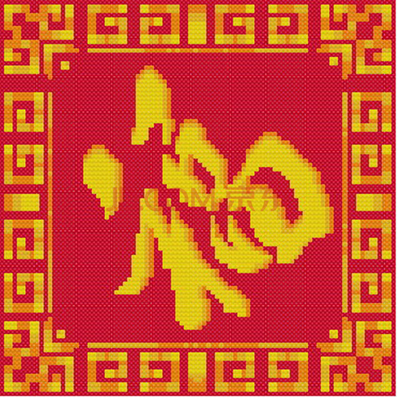 十字绣漂亮花边图纸