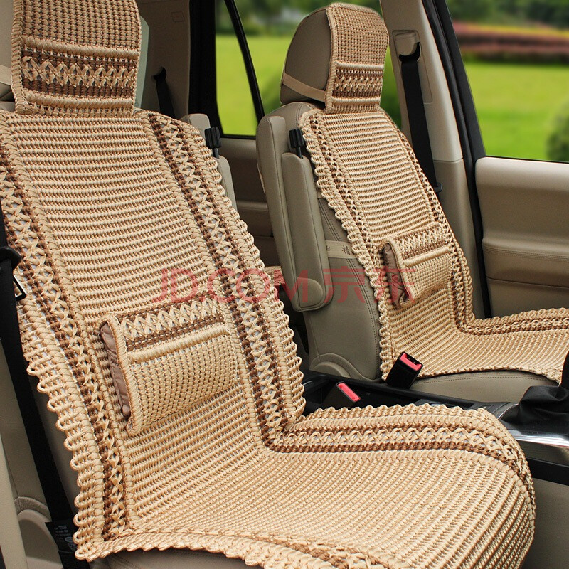 卡卡买 高级仿手编汽车座垫 环保涤纶汽车凉垫