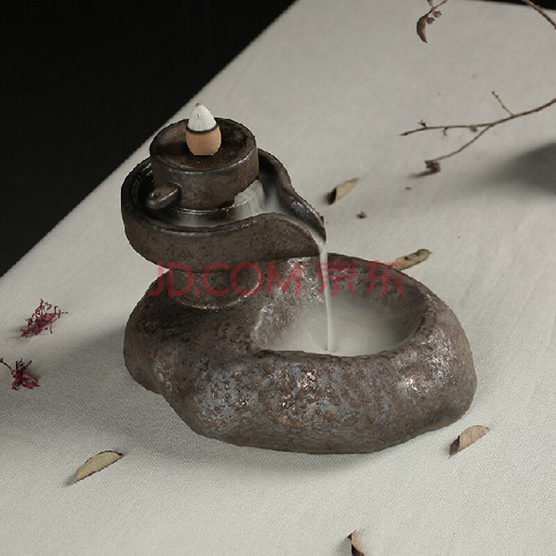 华威礼业 时来运转烟倒流香炉 锥香塔香香器 陶瓷熏香炉 香道 佛具