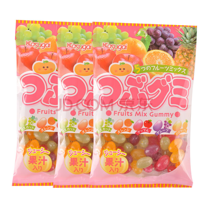春日井水果味软糖85g*3袋 原装进口