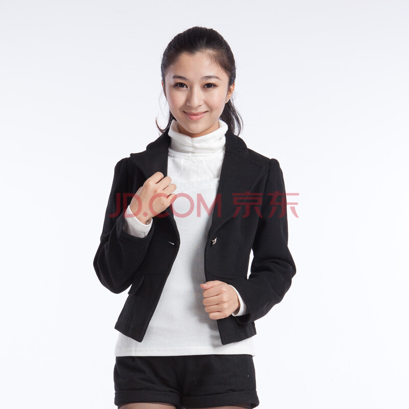 2012名诗媛女装ol修身<em>短款</em>小西装<em>短款毛呢外套</em>
