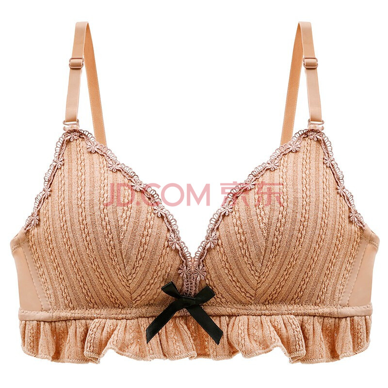 内衣女无钢圈小胸聚拢调整型收副乳上托胸罩大胸显小薄款文胸套装