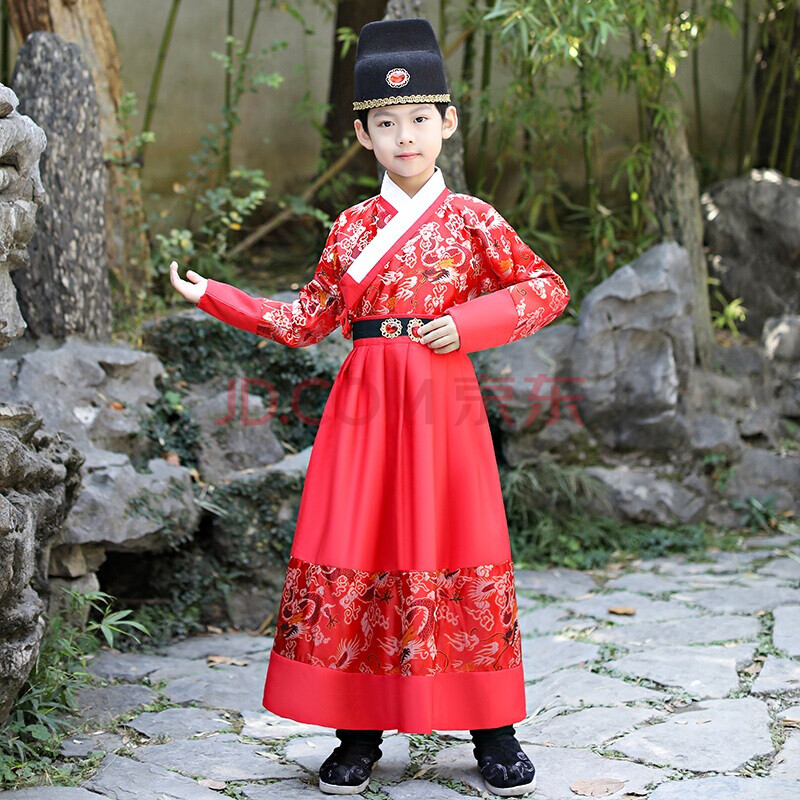 儿童汉服男冬儿童明制汉服中国风仙男童古装锦衣卫飞鱼服小男孩古风