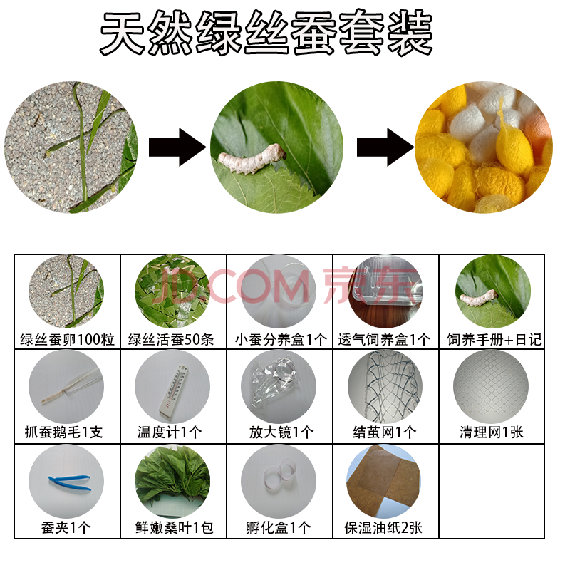 天然绿丝蚕套装【图片 价格 品牌 报价-京东