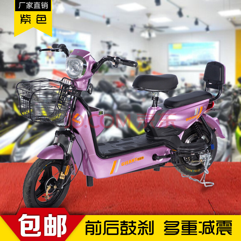 byuebike新国标踏板电动车单车锂电真空胎男女成人学生双人电动自行车