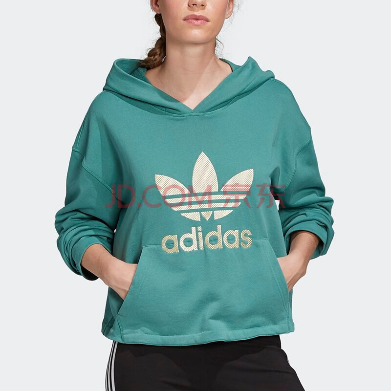 adidas阿迪达斯三叶草女装春季新款运动服透气舒适时尚大logo休闲