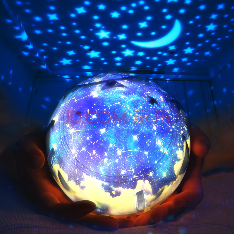 星空灯满天星水晶球八音盒星星小夜灯音乐盒投影灯儿童毕业生日礼物