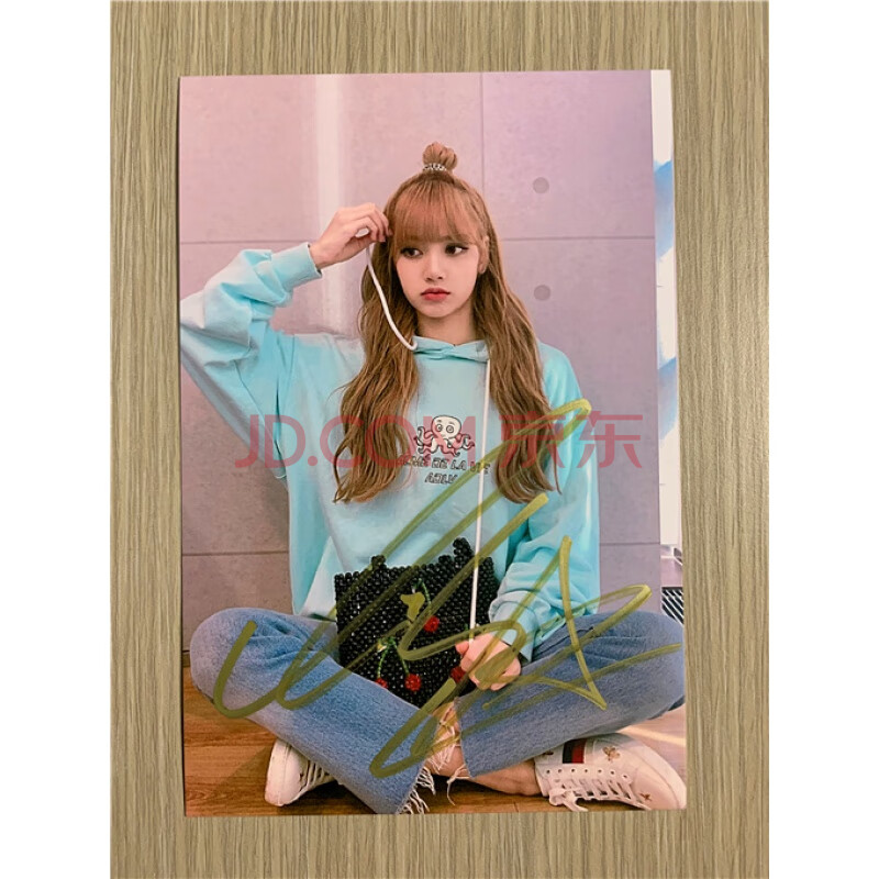 blackpink lisa 亲笔签名照片17款热门经典宣传照 6寸 款式3