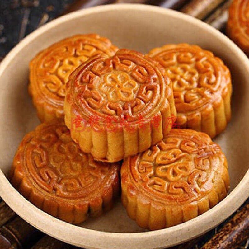 【赔本冲量1000g】老五仁月饼山东特产传统手工月饼500g 黑芝麻 五仁