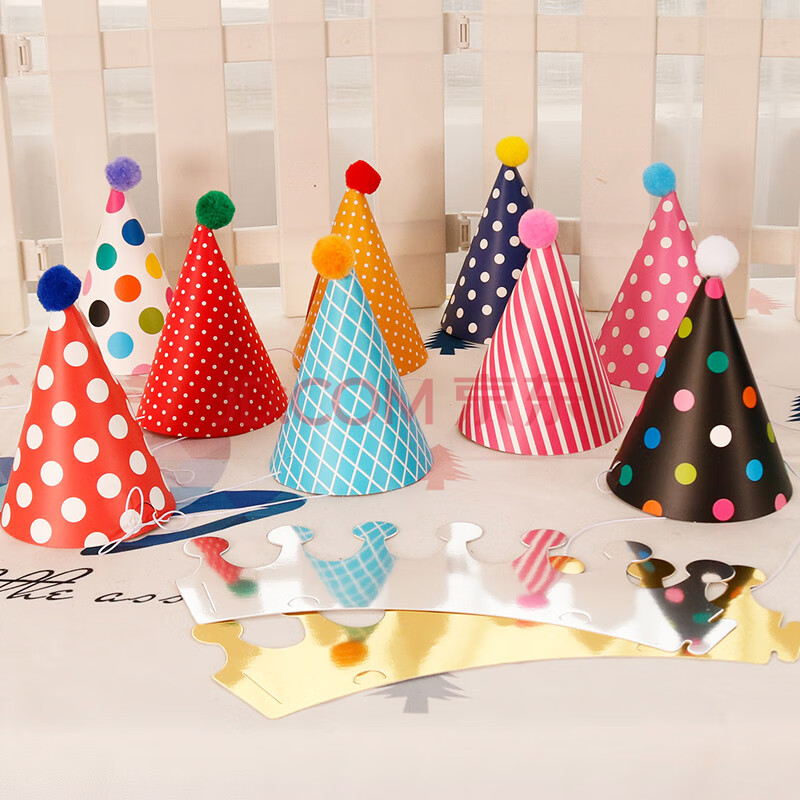 网红快乐派对节日装扮儿童皇冠帽子蛋糕装饰搞怪生日眼镜拍照道具