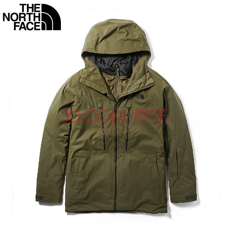 the north face滑雪服,thenorthface衣服 the north face 2020秋季新品 滑雪服男式夹棉三合一户外防水外套冲锋