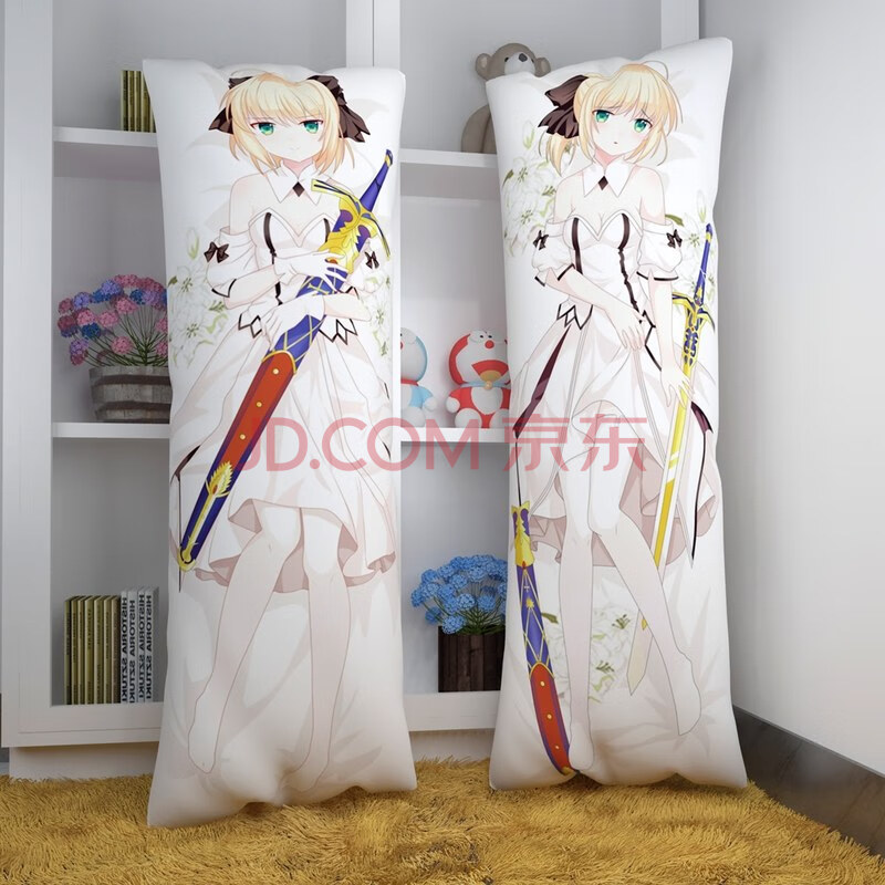 saber抱枕 艾若可saber等身抱枕fgo伊莉雅全身长fate黑贞德吾王动漫