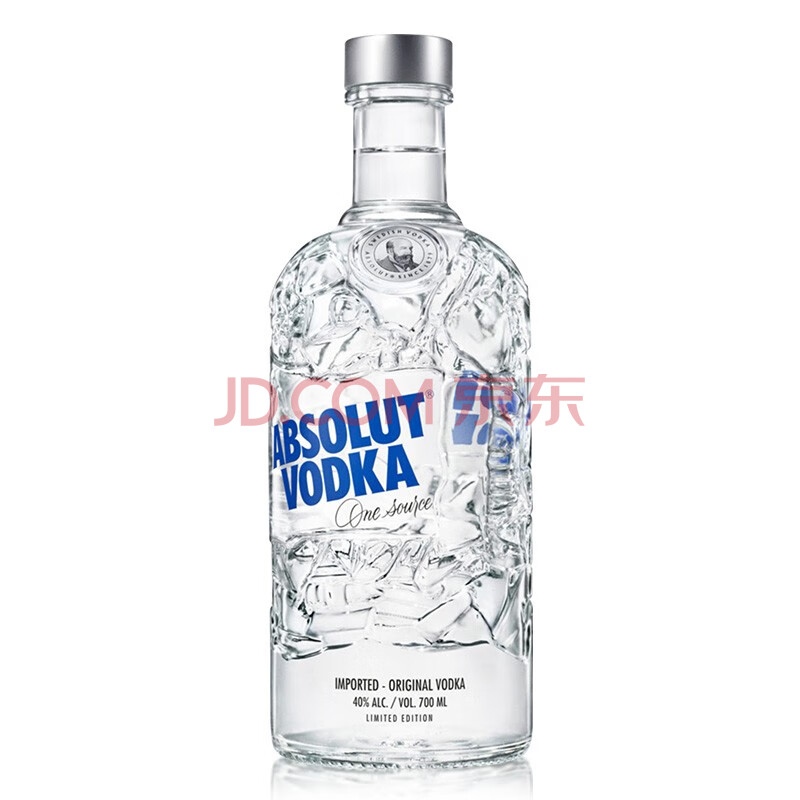 御玖轩 绝对伏特加(absolut vodka)瑞典伏特加 进口洋酒 绝对重造限量