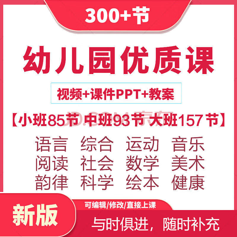 幼儿园公开课大班中班小班好老师教程教案名师幼早教视频教学课件全套