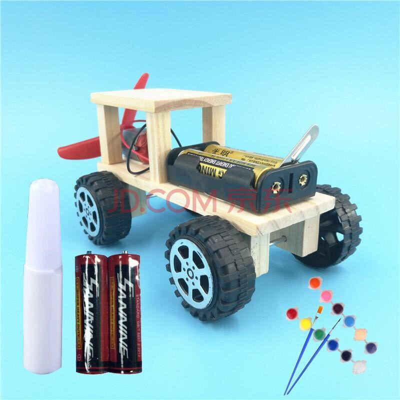 科技小制作材料小发明马达实验儿童学生手工制作玩具diy礼物 越野车