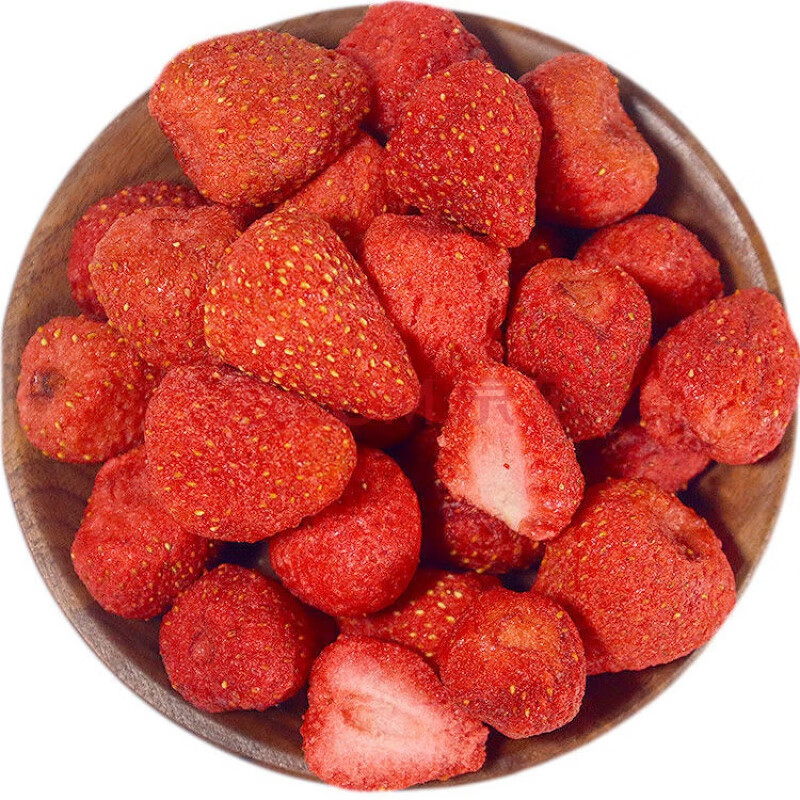 冻干草莓脆散装水果干整粒草莓雪花酥烘焙原材料大袋装草莓干 【精品